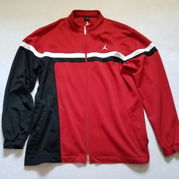 black red and white jordan jacket